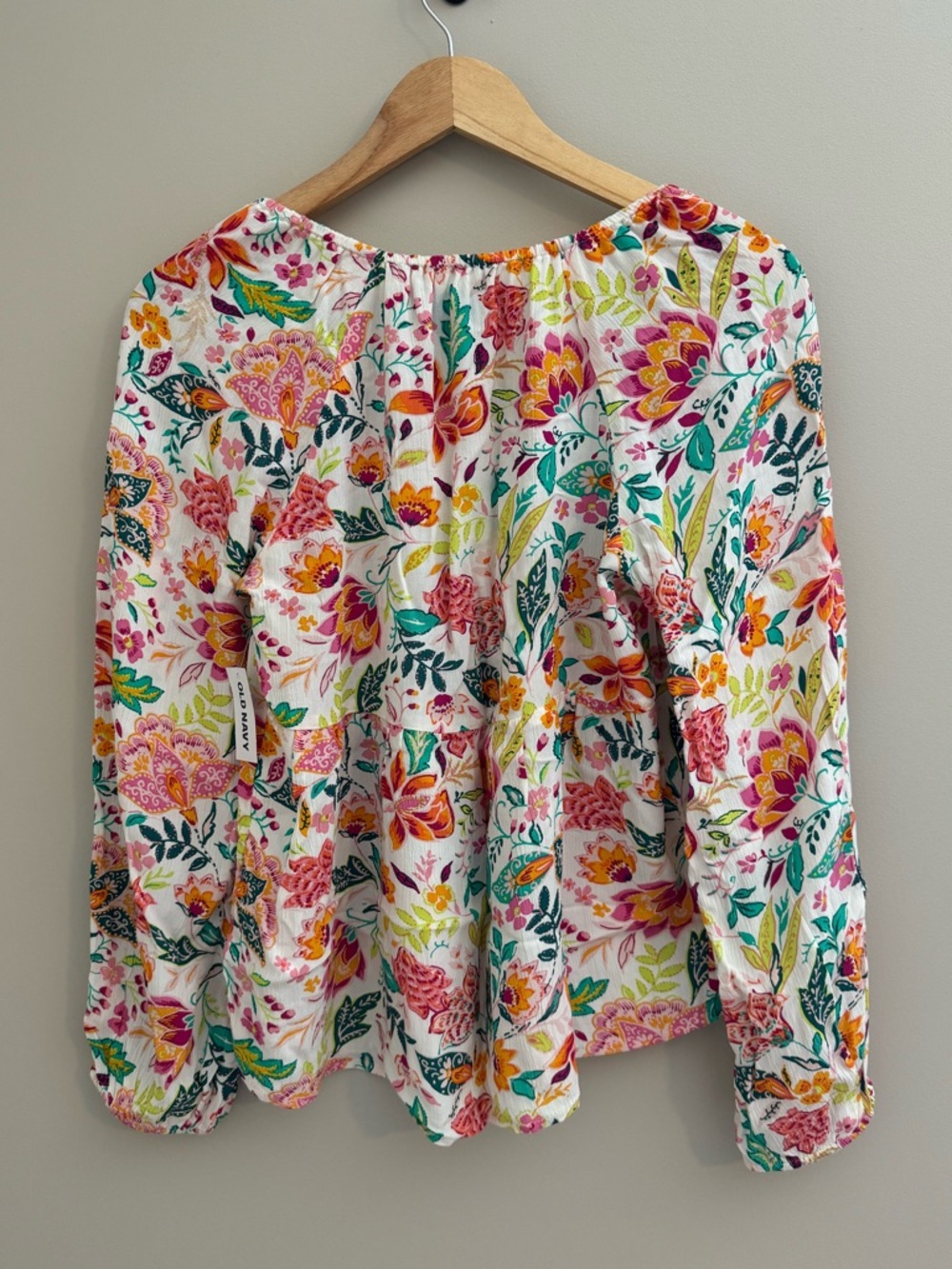 OLD NAVY - NWT Multicolour Floral Blouse - Size M - Picture 5 of 9